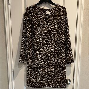 J. Crew Leopard Print Dress